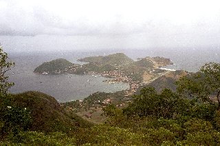 Terre de haut mit Pointe � l'eau, Pointe Morel, Roches perc�es