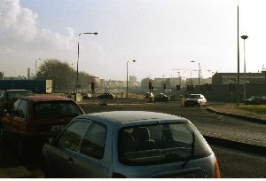 Blick von Victoria-station auf Dublin